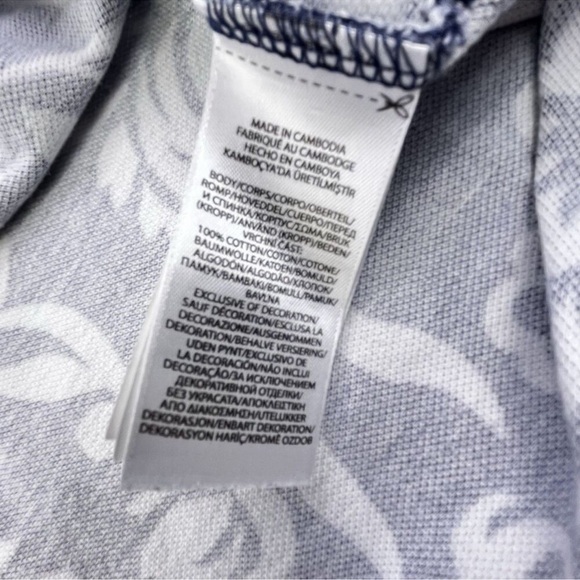 Polo Ralph Lauren Shirt Men’s XXL Custom Fit Blue Floral Tropical Hawaiian NWOT - Picture 3 of 5